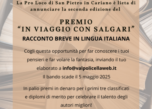 Premio “In Viaggio con Salgari”