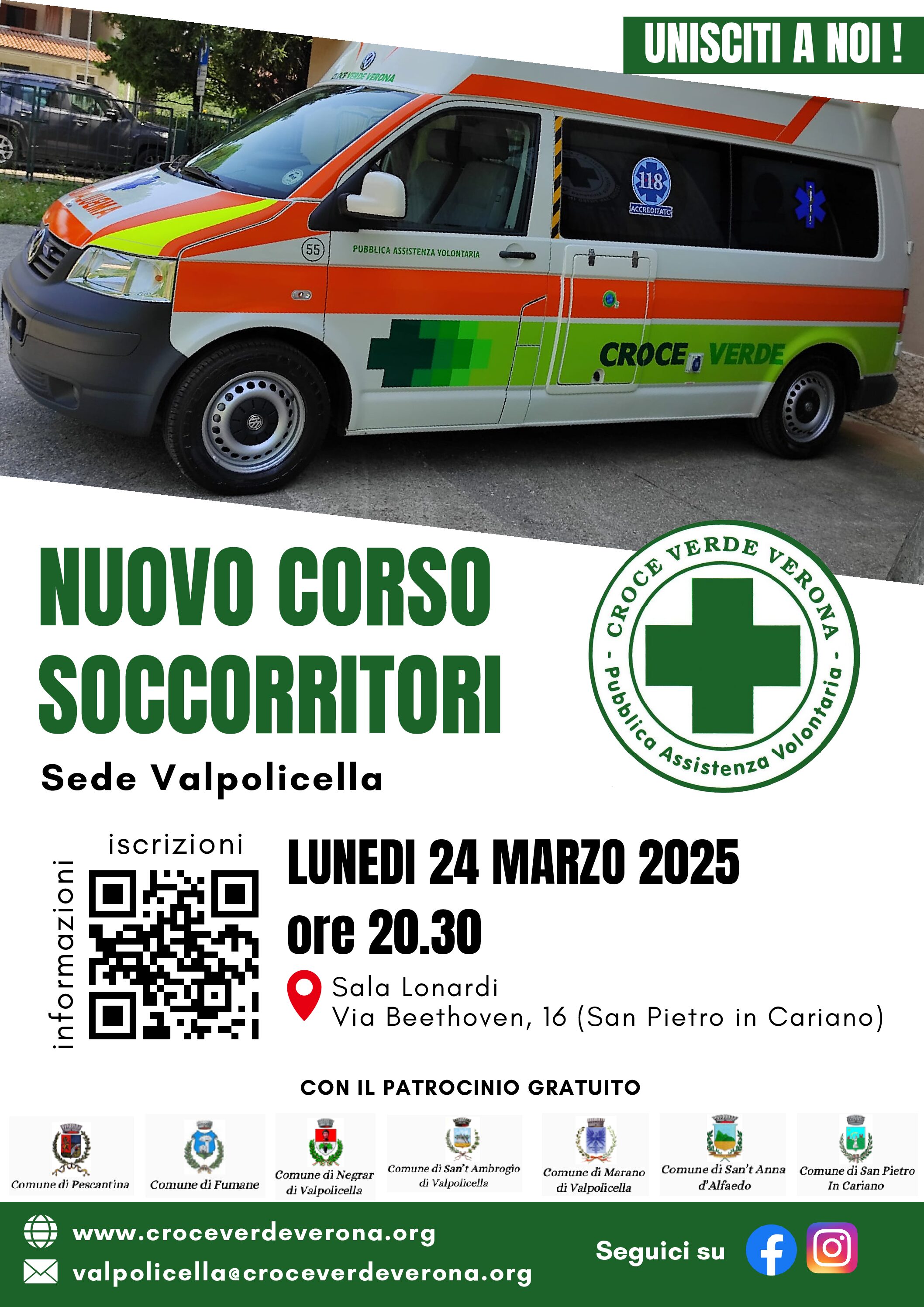 Nuovo corso per Soccorritori – Croce Verde